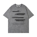 Old And Dirty Letter Print Short-sleeve
