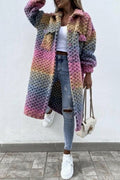 Cappotto in lana autunnale e invernale stile europeo e americano, marca Valstrend, mostrato su modella con dettagli eleganti