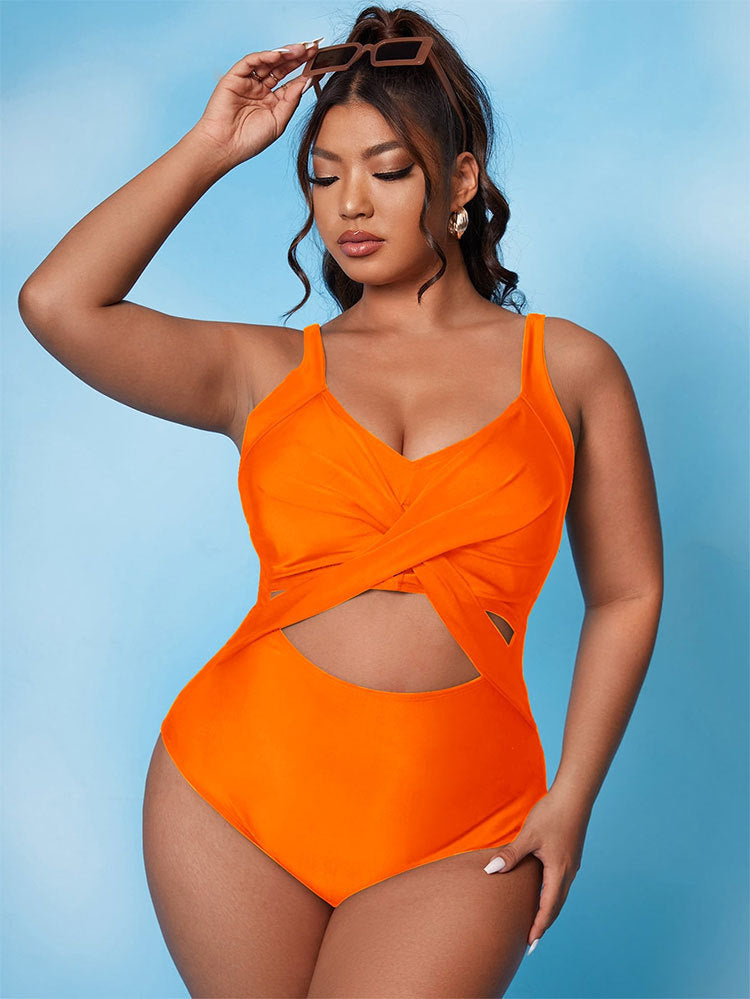 Costume da bagno donna Valstrend, high waist, modello conservativo e aderente, in tessuto elastico per l'estate