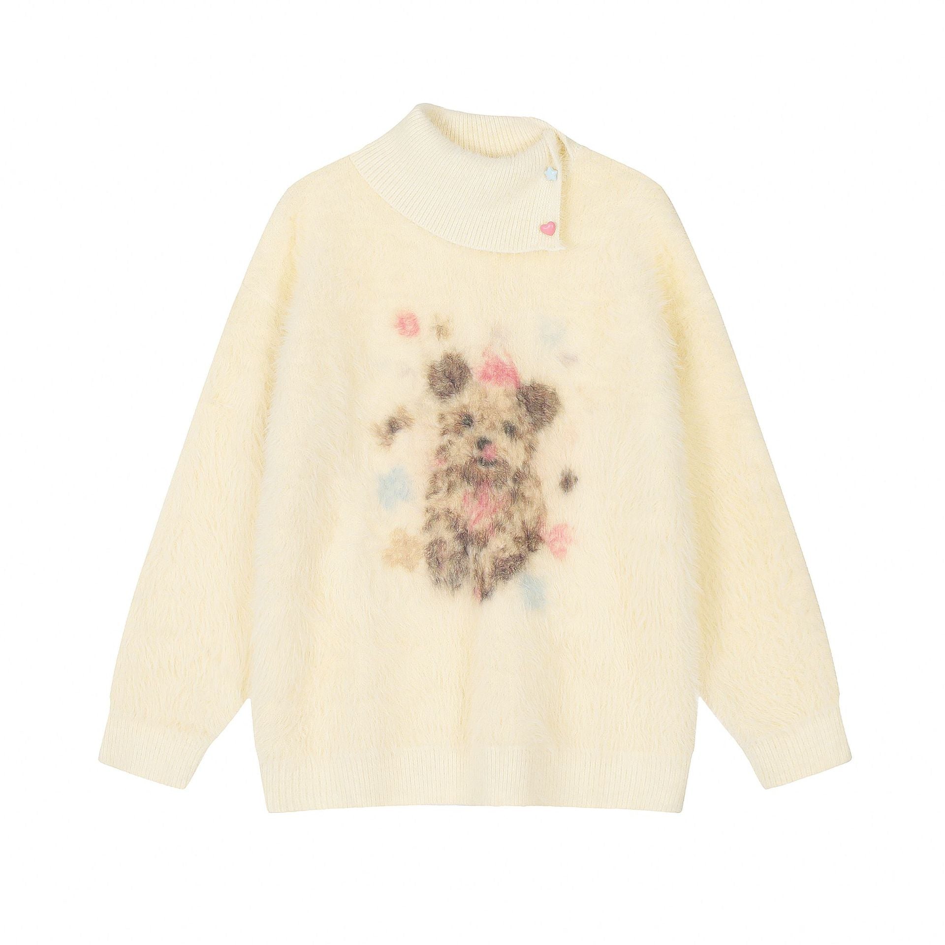 Maglione carino per cani di taglia media, pullover autunnale e invernale Valstrend Shop, con motivo a fantasia e tessuto caldo.