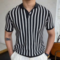 Maglietta polo uomo a maniche corte in maglieria Valstrend, tessuto morbido e elegante, ideale per abbigliamento business casual