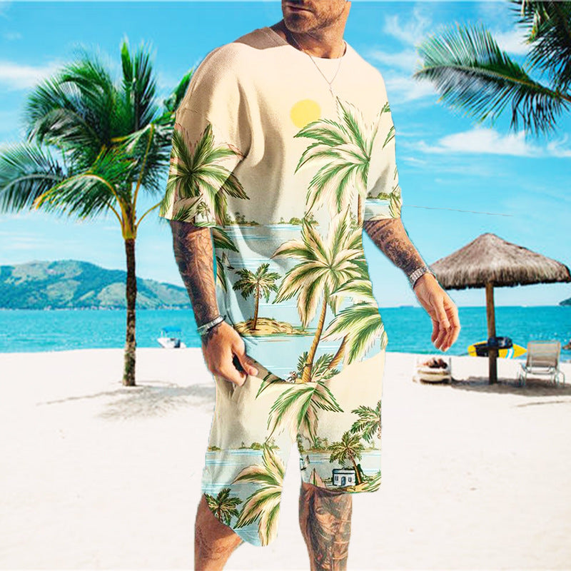 Completo sportivo casual da uomo Valstrend con stampa moderna, tessuto comodo e design alla moda per un look rilassato