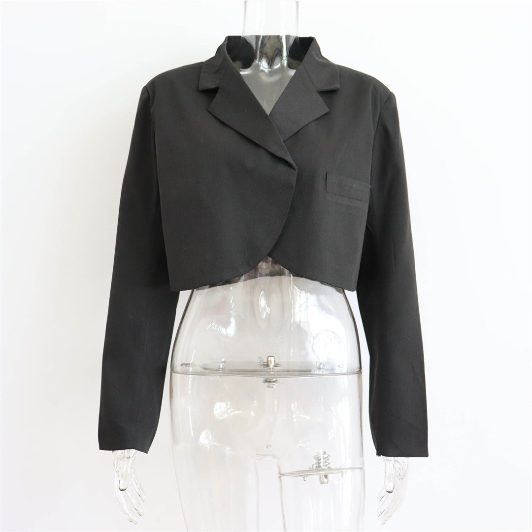 Cardigan casual corto da donna Valstrend, giacca in abbigliamento femminile, stile rilassato e versatile.