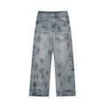 Pantaloni punk da cowboy sporchi Valstrend, stile old western con dettagli usurati e look ribelle, per stile alternativo e grunge.