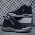 Scarpe da lavoro impermeabili maschili Valstrend con zip laterale, robusta suola antiscivolo e design resistente all'acqua.