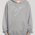 Felpa con stampa di cane e uomo, valstrend shop, morbida e casual, con dettagli colorati e design originale.