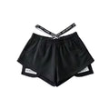 Pantaloncini da corsa donna a vita alta Valstrend, tessuto elastico e traspirante, ideale per allenamenti e attività sportive.