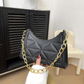 Borsa retrò a texture diamantata da donna con catena, stile vintage, di Valstrend Shop.