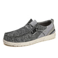 Scarpe da uomo Valstrend Loafers in tessuto canvas, leggere e con suola piatta, grandi taglie, ideali per un look casual e comodo.