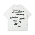 Letter Print Short-sleeve Cotton Casual
