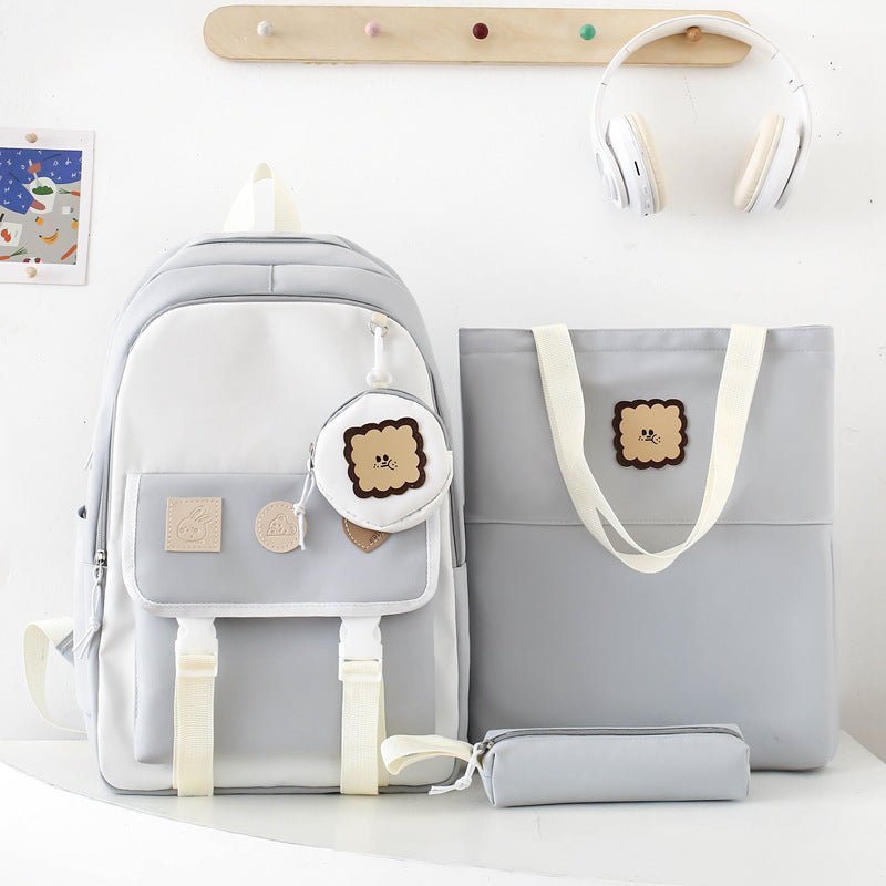 Zaino da scuola per ragazze Valstrend con grande capacità, tasche multiple e design resistente per studenti.