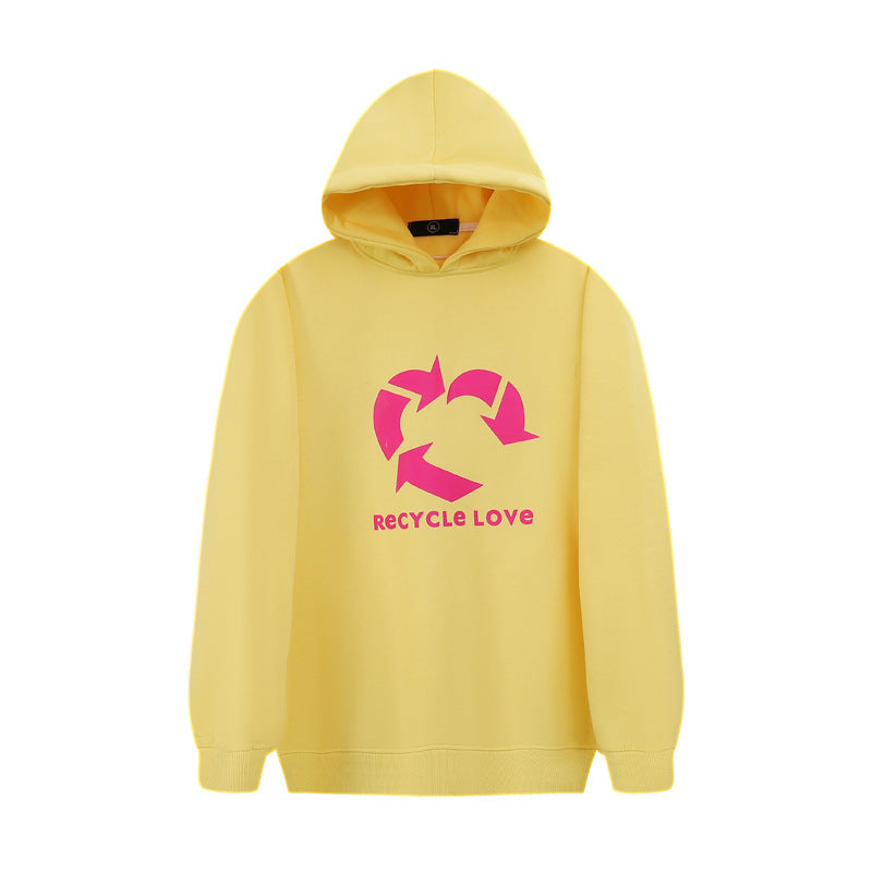 Felpa unisex con stampa lettera, stile hip hop, marca Valstrend, con cappuccio e dettaglio casual per uomo e donna