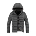 Giacca imbottita leggera slim-fit Valstrend, cotone multicolore, taglie grandi, stile moderno e caldo, vista frontale.
