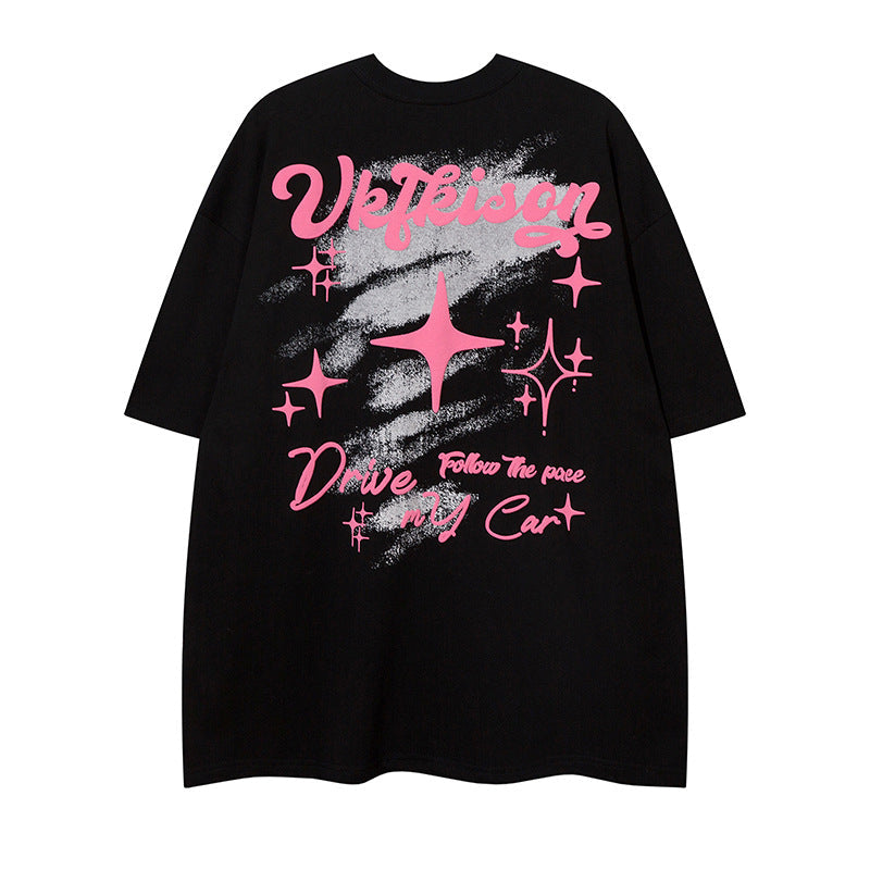 Dark High Street Cross Print Short Sleeve