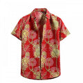 Men's Short-sleeved 3D Digital Printing Shirt
