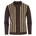Camicia sottile da uomo Valstrend, maglietta a maglia leggera per business e tempo libero, vista frontale con collo a giro.