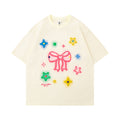 Bow Puff Print Short Sleeve