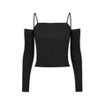 Top donna Valstrend a spalle scoperte, stile sling e moda femminile, con tessuto leggero e design elegante.