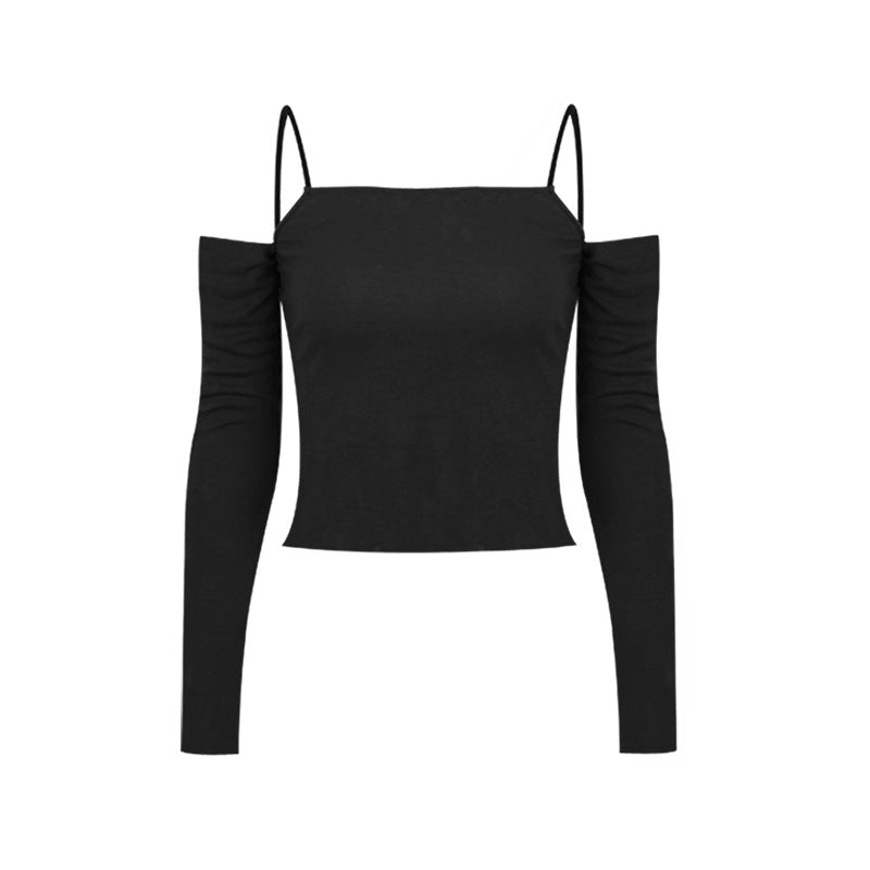 Top donna Valstrend a spalle scoperte, stile sling e moda femminile, con tessuto leggero e design elegante.