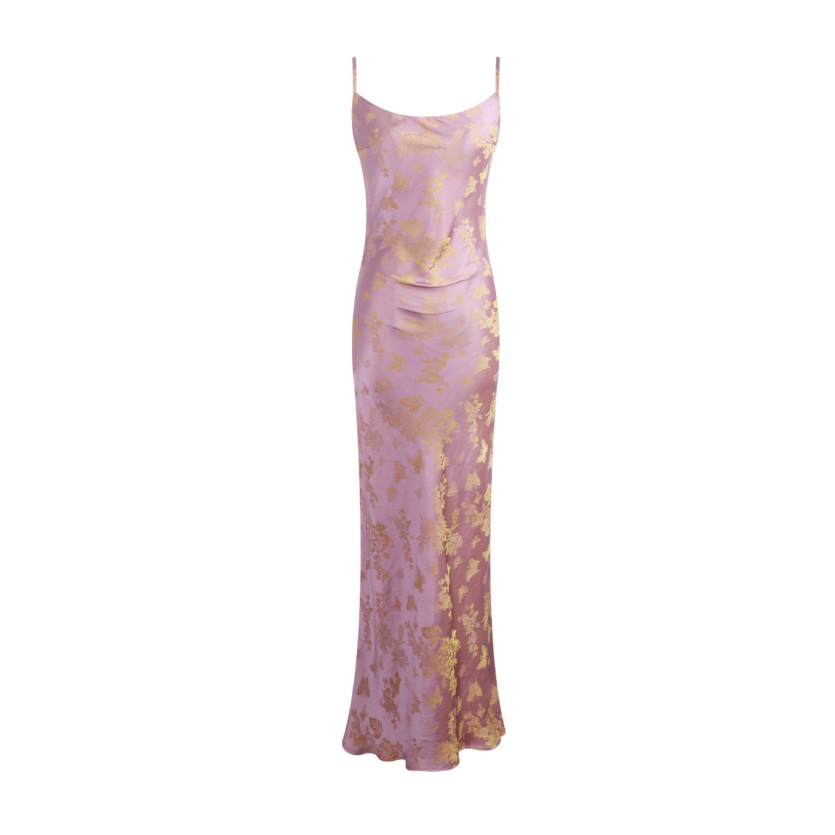 Abito lungo femminile Valstrend con spalline sottili, stile elegante e femminile, tessuto leggero e fluido.
