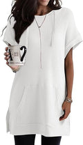 Vestito donna Valstrend in maglia con coulisse e spacchi laterali, elegante e comodo, tessuto morbido e dettagli alla moda.