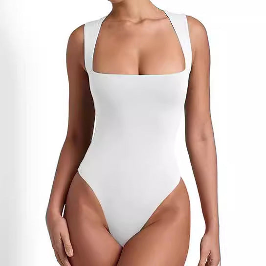 Giacca jumpsuit da donna in seta latte senza maniche, stile sling, di Valstrend shop, morbido e elegante.