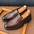 Scarpe British in pelle da uomo Valstrend, stile casual coreano, con dettagli eleganti e design moderno.