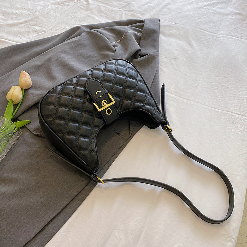 Borsa Valstrend per filati di ricamo con design a diamante, ideale per autunno e inverno, stile di tendenza e popolare