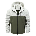 Giacca da uomo Valstrend per primavera e autunno, stile single punch, tessuto leggero e resistente, vista frontale.
