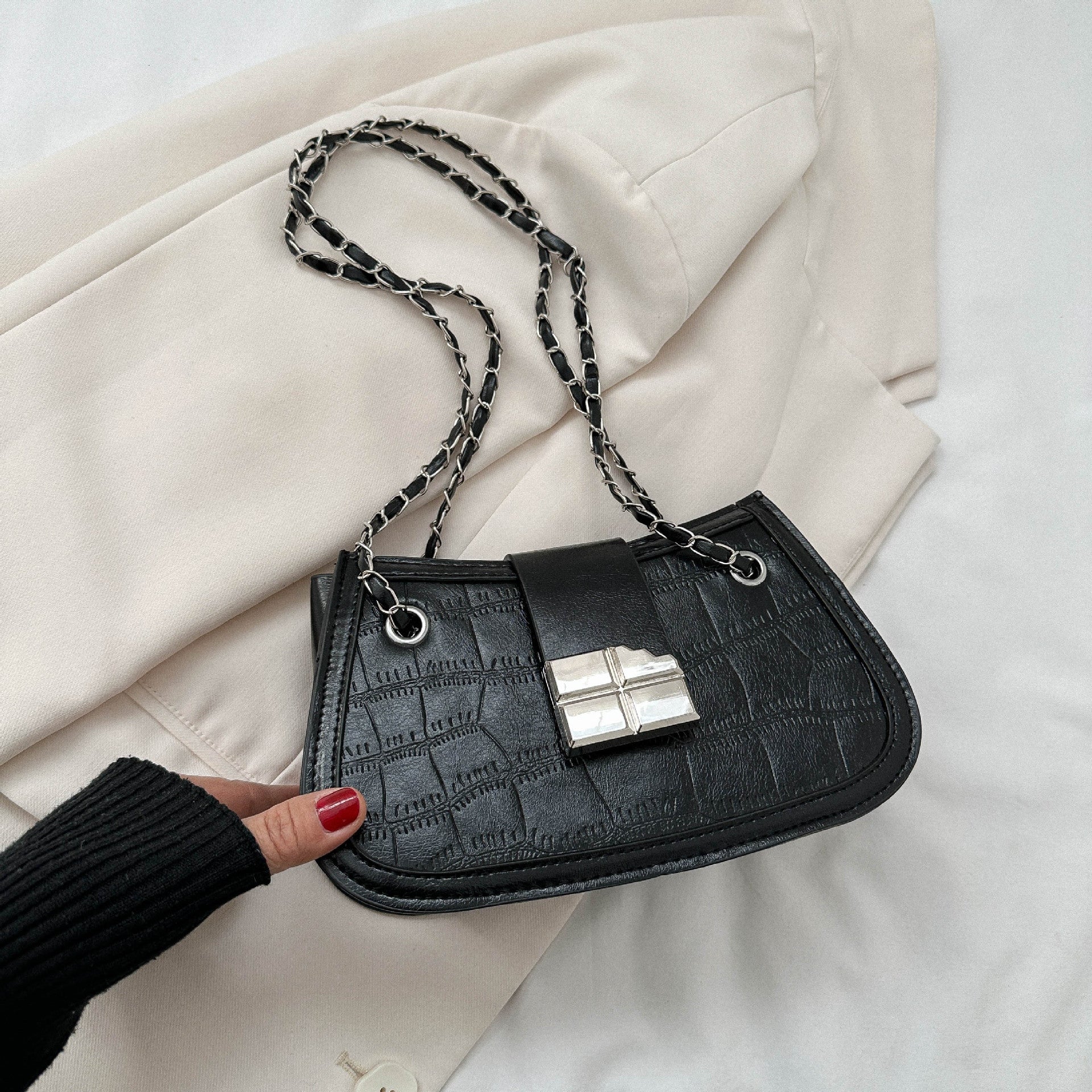 Borsa messenger Valstrend Fashion Messenger Bag semplice e retrò, stile minimalista e design vintage.