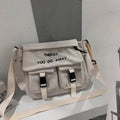 Borsa messenger casual uomo Valstrend con grande capacità, modello spazioso in tessuto nero, ideale per uso quotidiano.