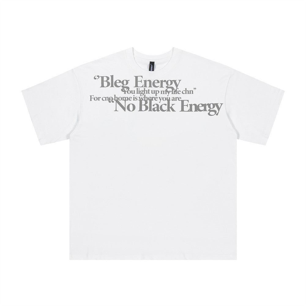 Letter Print Short-sleeve T-shirt Men's Summer Casual