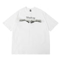 Fist Chalk Direct Injection Printed Short Sleeve Loose