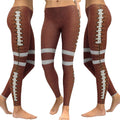 Pantaloni yoga da rugby americano e europeo Valstrend, stampa digitale con design sportivo e comodo tessuto elastico