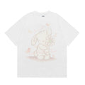 Cartoon Print Short Sleeve Casual Loose