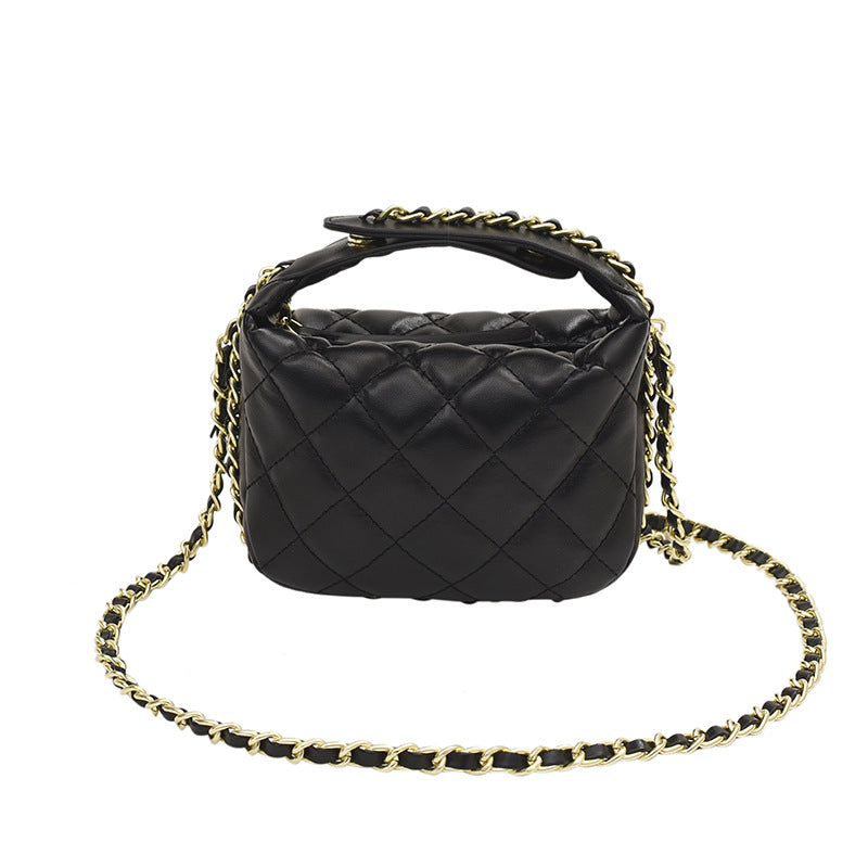 Borsa donna Valstrend con cuciture ricamate e texture in tessuto, elegante e alla moda per ogni occasione.