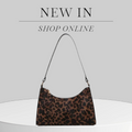 Borsa donna in pelle con stampa leopardata di stile trendy e alla moda, marca Valstrend, con dettagli eleganti e design moderno