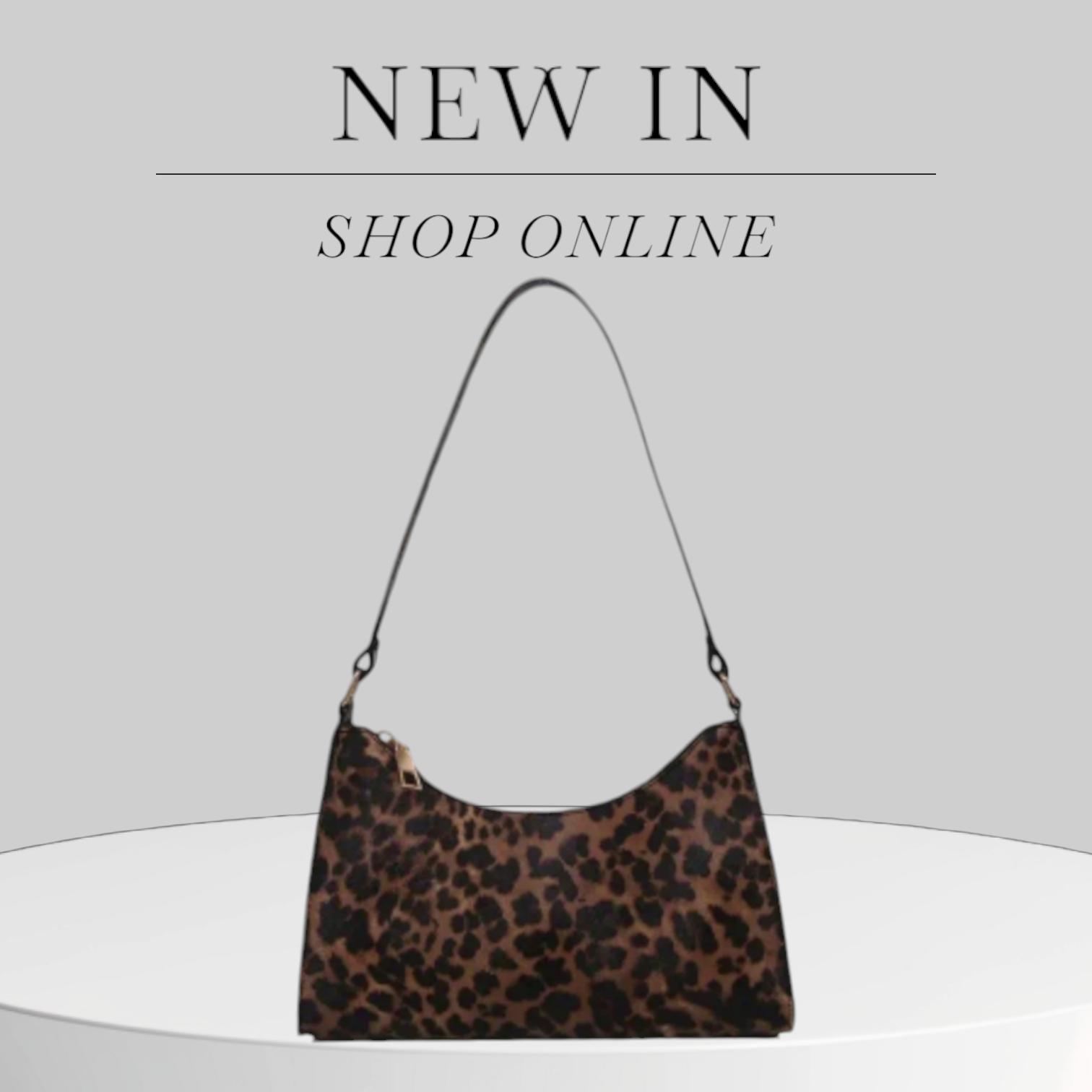 Borsa donna in pelle con stampa leopardata di stile trendy e alla moda, marca Valstrend, con dettagli eleganti e design moderno