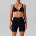 Quick-drying Skinny Yoga Clothes Suit Running Leisure Nude Feel Sports Training Fitness Suit