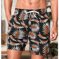 Pantaloncini da spiaggia casual da uomo Valstrend, stampa colorata, morbidi e comodi, ideali per il mare e il tempo libero