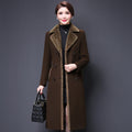 Middle-aged Women's Wool Coat Woolen Coat