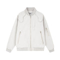 Giacca volante da uomo con colletto rialzato Valstrend, stile aviator, in tessuto resistente con zip frontale e tasche laterali.