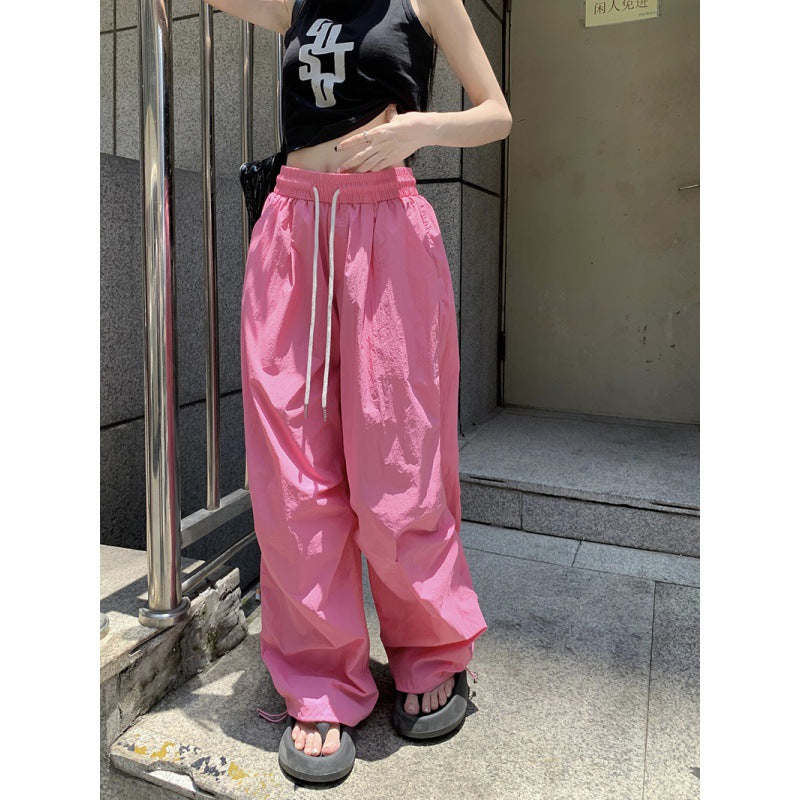 Women's Loose Straight Color Casual Pants