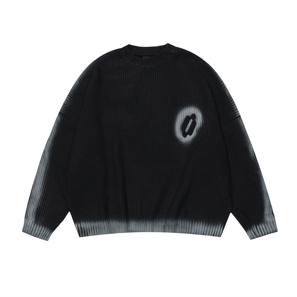 Maglione oversize da uomo Valstrend Shop, stile casual e slouchy, con collo rotondo e vestibilità comoda.