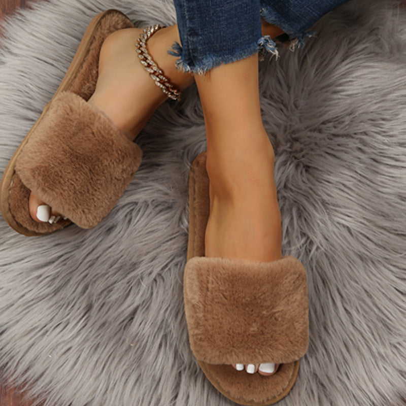 Ciabatte da donna Valstrend in peluche soffice e morbido cotone, comode slippers da interno per il massimo comfort.