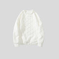 Maglione sportivo da uomo Valstrend, a collo rotondo, stile Hong Kong, color solid, vestibilità ampia e casual.