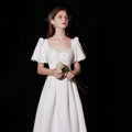 Engagement Dress White Dress With License