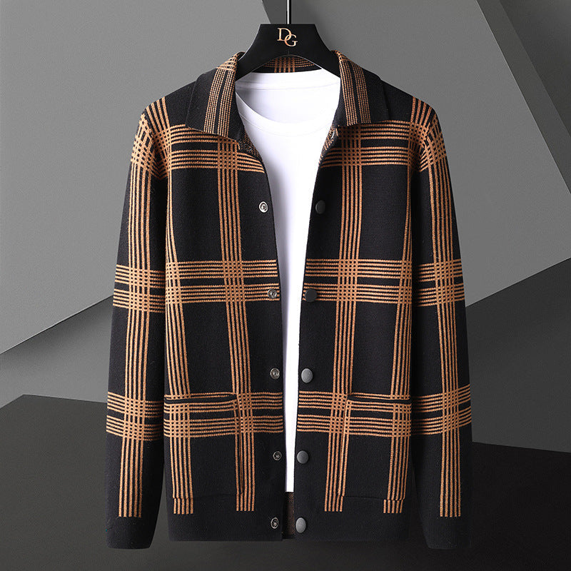 Maglione lungo casual da uomo Valstrend, morbido e a maniche lunghe, con taglio rilassato e tessuto lavorato a maglia.