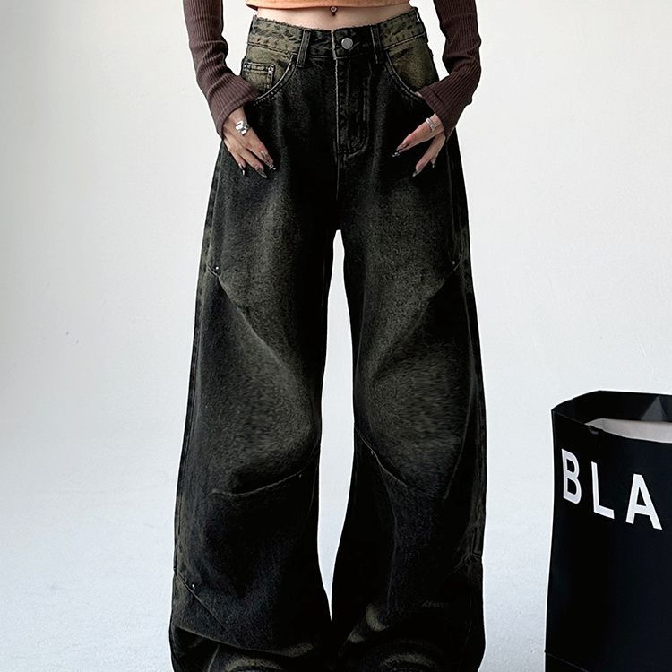 Pantaloni larghi a vita alta per donna, pantaloni a gamba larga Valstrend, tessuto leggero e stile elegante.