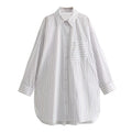 Style Fashionable Striped Loose Shirt
